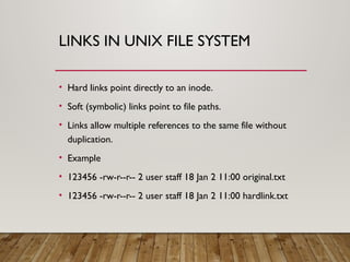 AN Introduction to UNIX File System—An Approach | PPTX