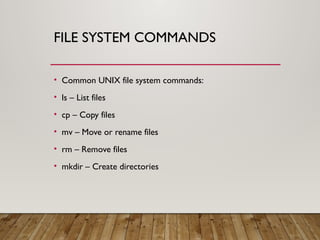 AN Introduction to UNIX File System—An Approach | PPTX