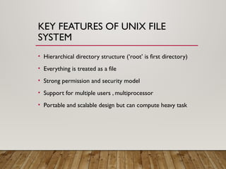AN Introduction to UNIX File System—An Approach | PPTX