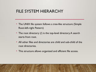 AN Introduction to UNIX File System—An Approach | PPTX