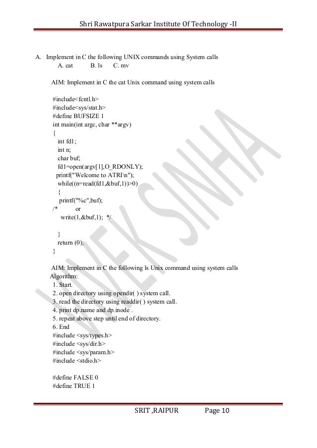 C Program To Implement Ls Command C Program To Implement Ls Command
