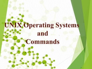 UNIX Operating Systems
and
Commands
 