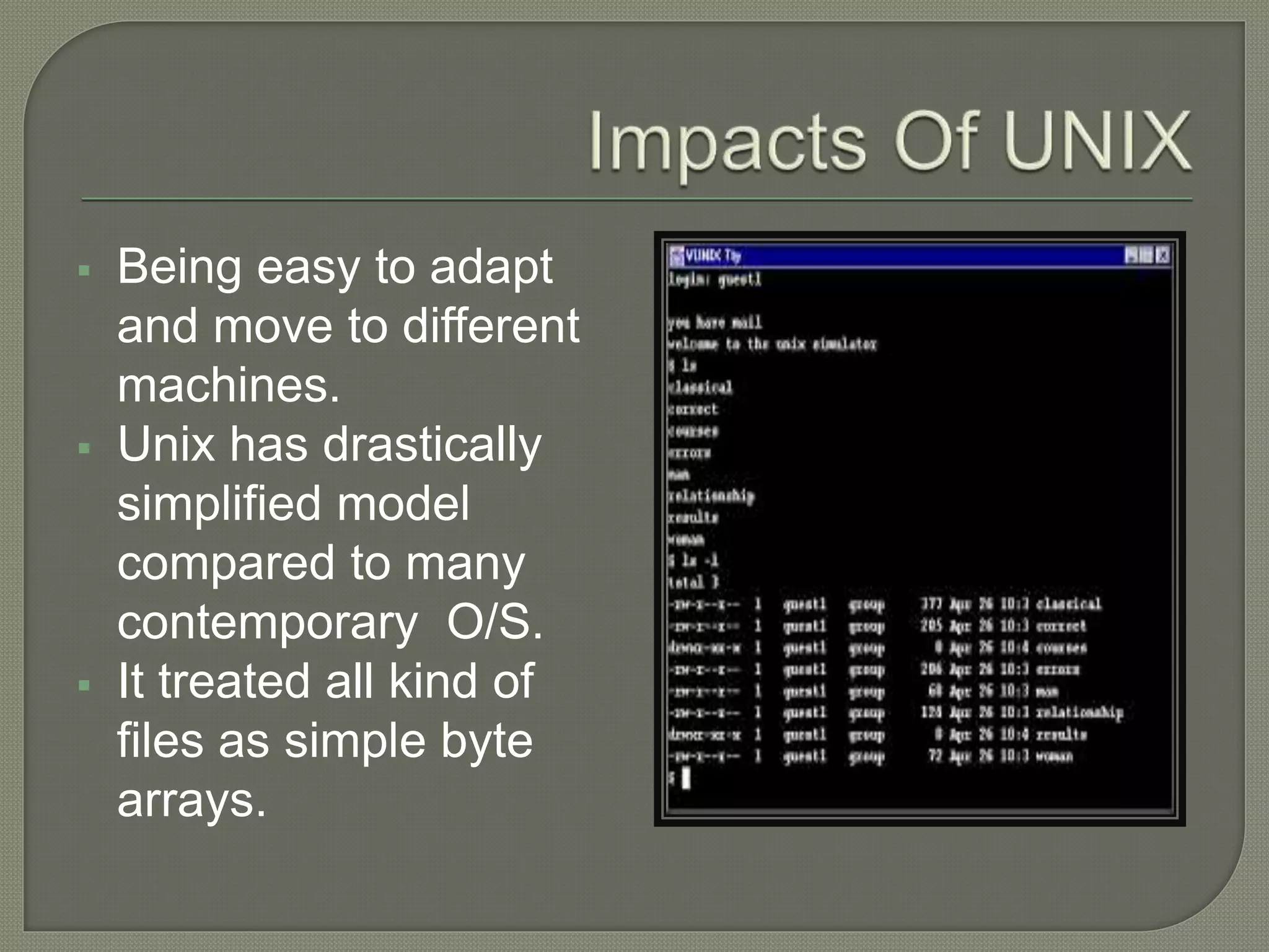 Unix Operating System | PPT