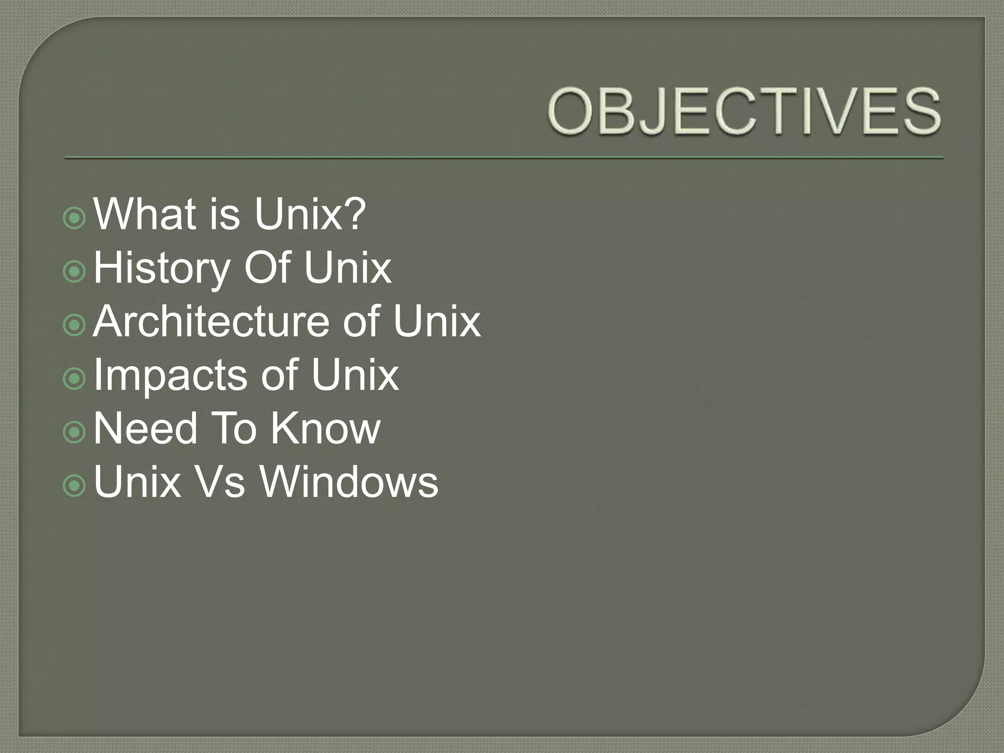 Unix Operating System | PPT