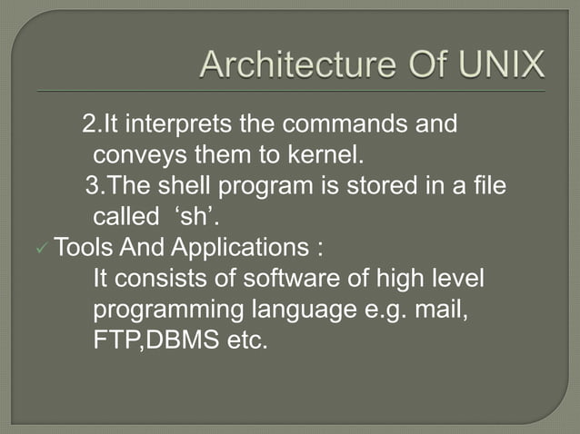 Unix Operating System | PPT