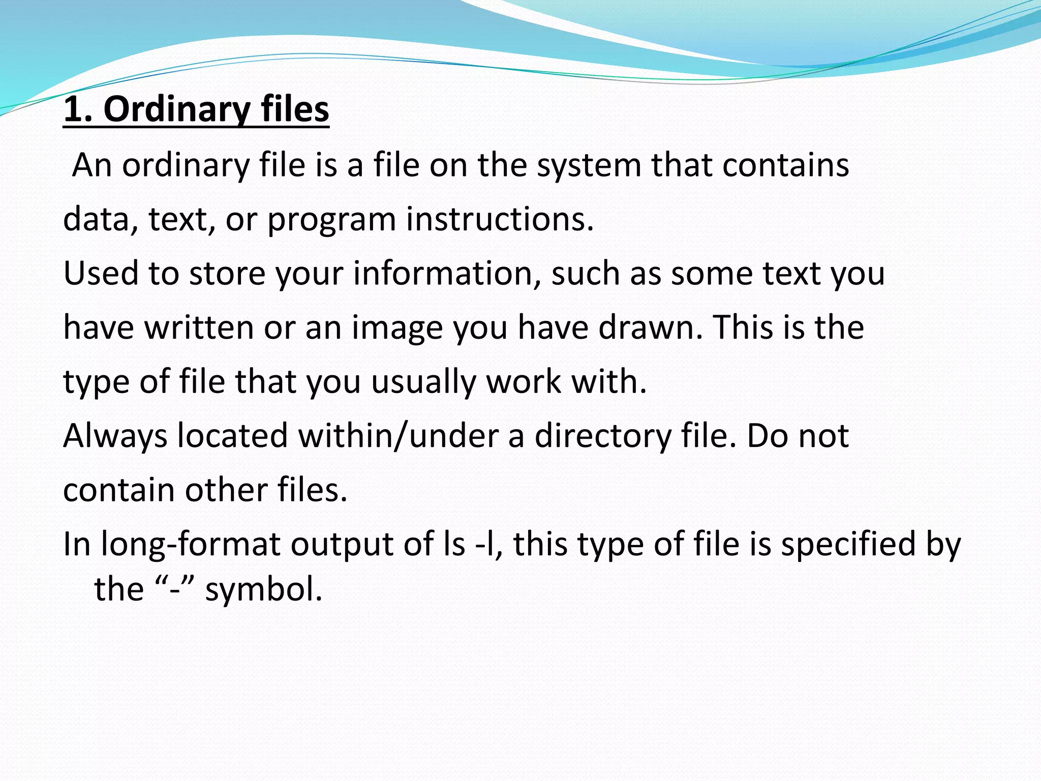 Unix operating system architecture with file structure | PPT