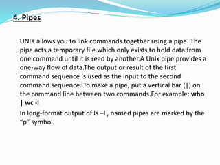 Unix operating system architecture with file structure | PPTX
