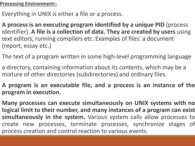Introduction to Unix operating system Chapter 1-PPT Mrs.Sowmya Jyothi | PPT