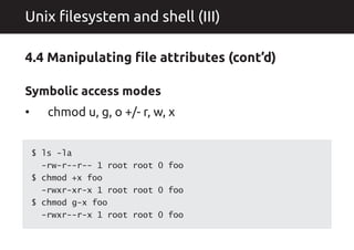 Introduction to Unix-like systems (Part I-IV) | PDF