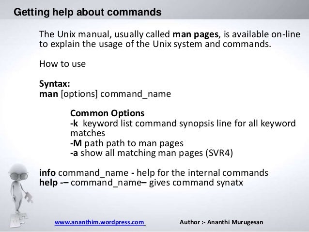 Unix Basic Commands