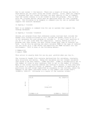 Unix system calls | DOCX