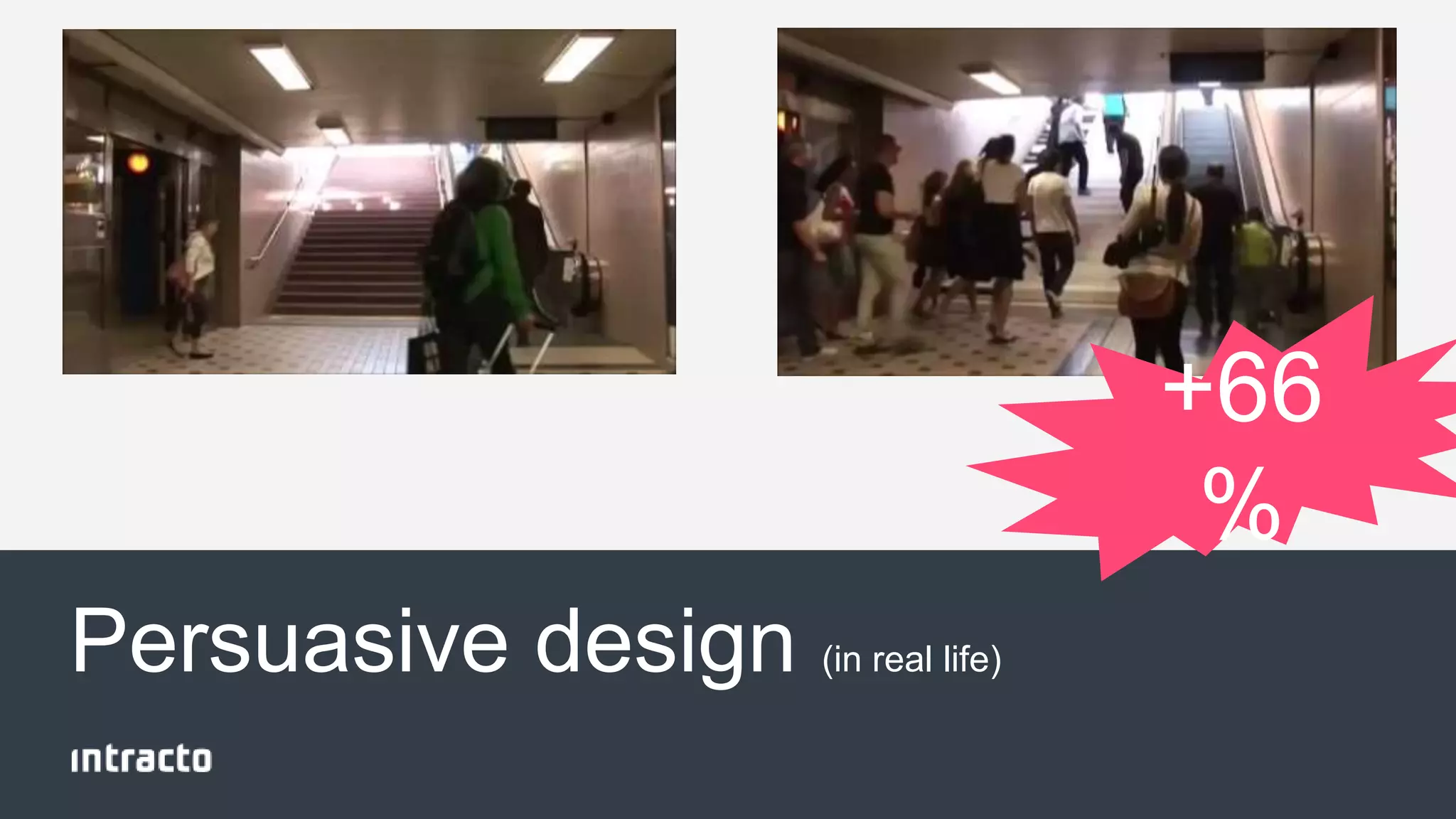 Persuasive design (in real life) 
+66 
% 
 
