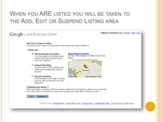 Links to company websiteSo where does Local Info come from?From local business centersFrom business information aggregators