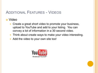 Ok, great how do I get listed? 1.  Go to http://maps.google.com/