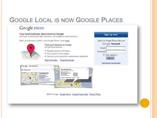 Google Local is now Google Places