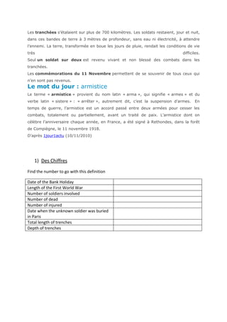 La première guerre mondiale