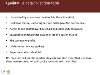Understanding rural women's empowerment: A qualitative case study of the UNJP-RWEE project, Ethiopia