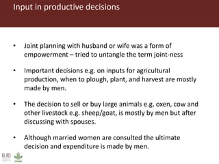 Understanding rural women's empowerment: A qualitative case study of the UNJP-RWEE project, Ethiopia