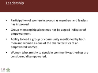 Understanding rural women's empowerment: A qualitative case study of the UNJP-RWEE project, Ethiopia