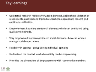 Understanding rural women's empowerment: A qualitative case study of the UNJP-RWEE project, Ethiopia