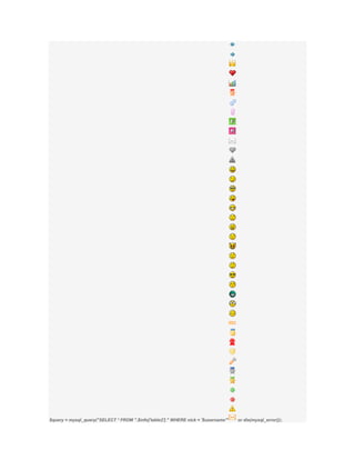 $query = mysql_query("SELECT * FROM ".$info['table2']." WHERE nick = '$username'"   or die(mysql_error());
 