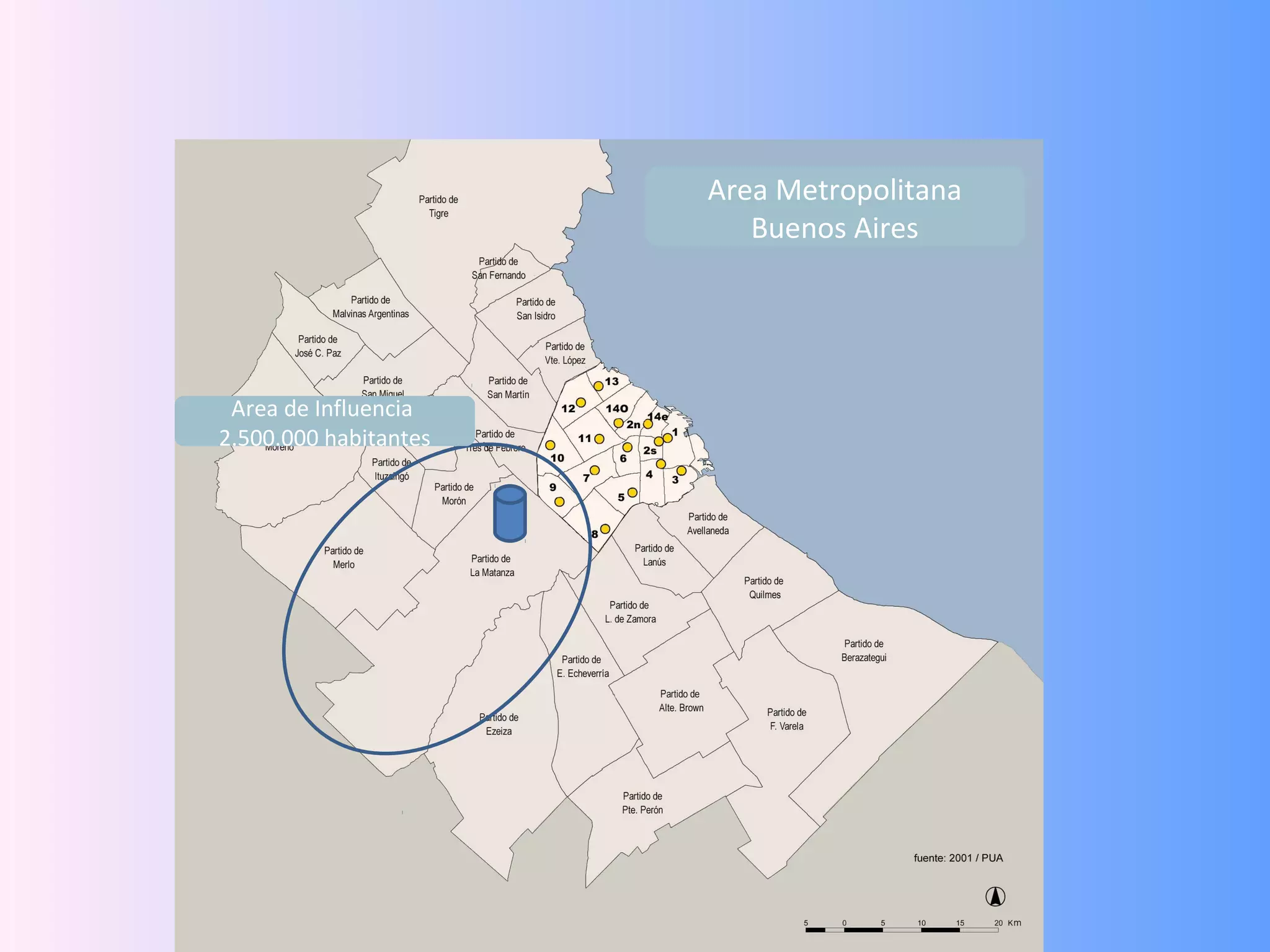 Area Metropolitana
                          Buenos Aires




 Area de Influencia
2.500.000 habitantes
 