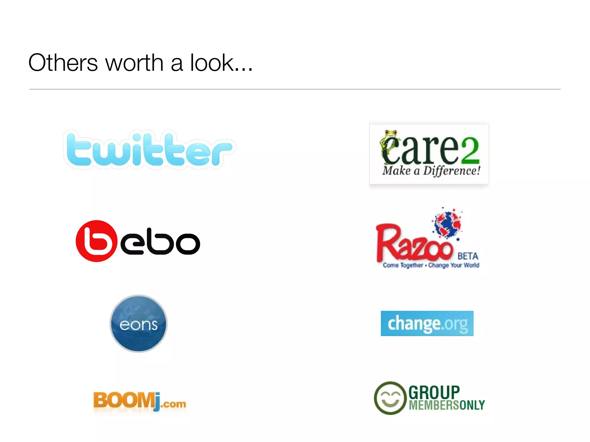 Others worth a look...