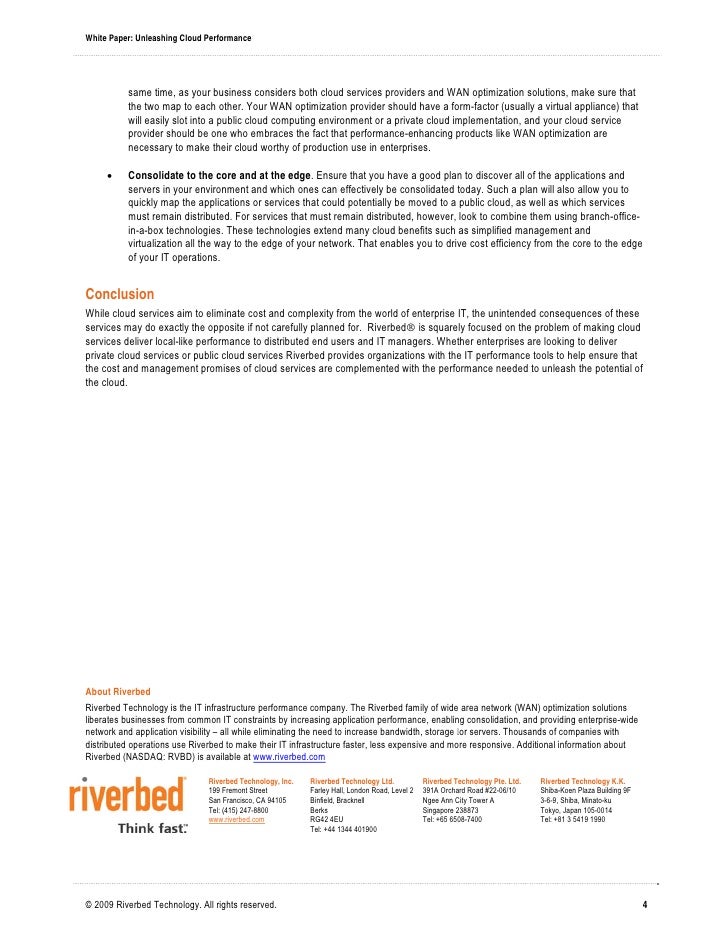 Unleashing cloud-performance