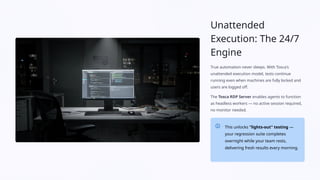 Parallel Execution & Distributed Execution in Tosca | PPTX