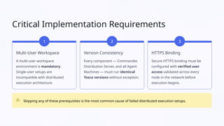 Parallel Execution & Distributed Execution in Tosca | PPTX