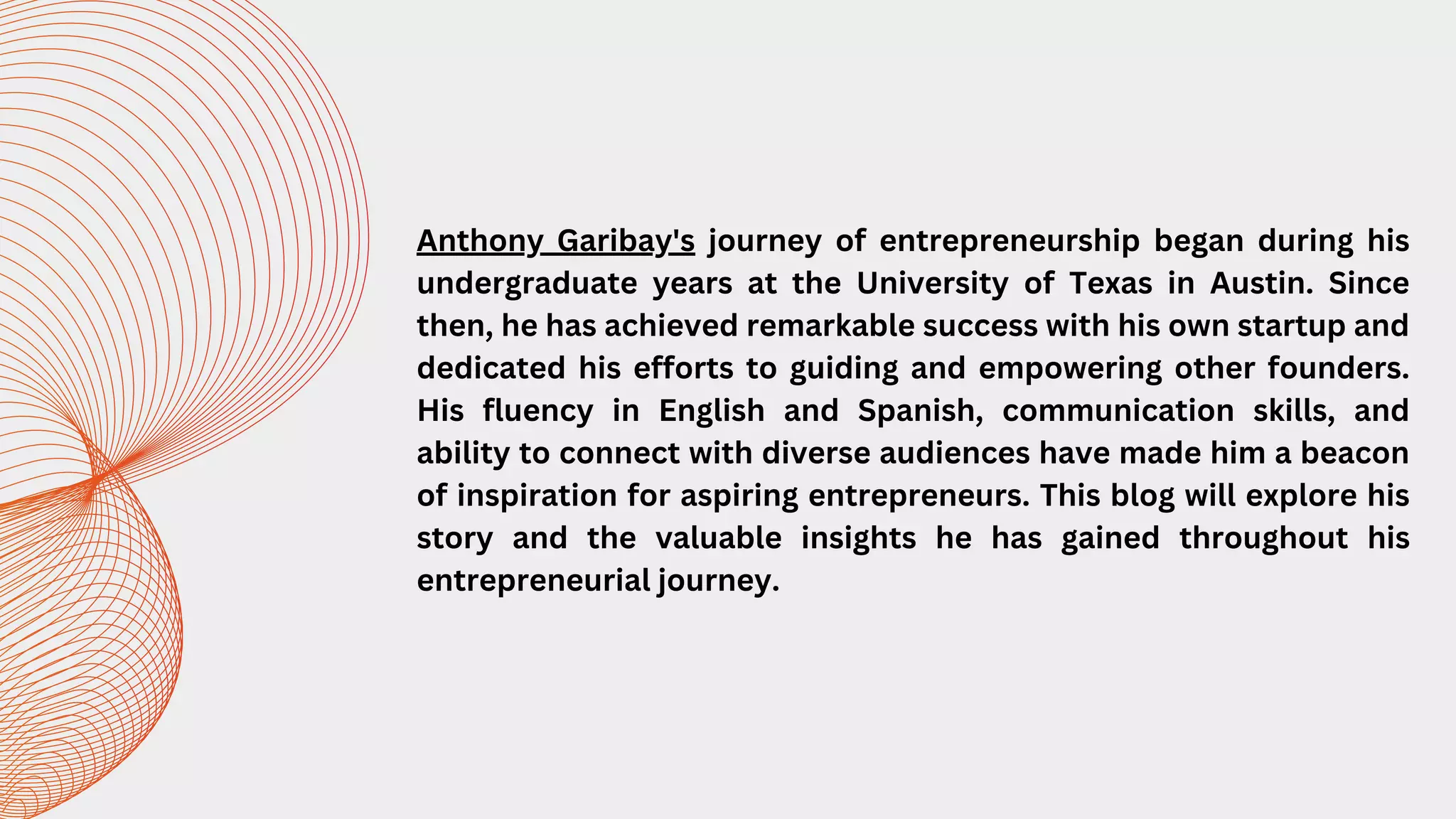 Empowering the Next Generation: Anthony Garibay's Commitment to