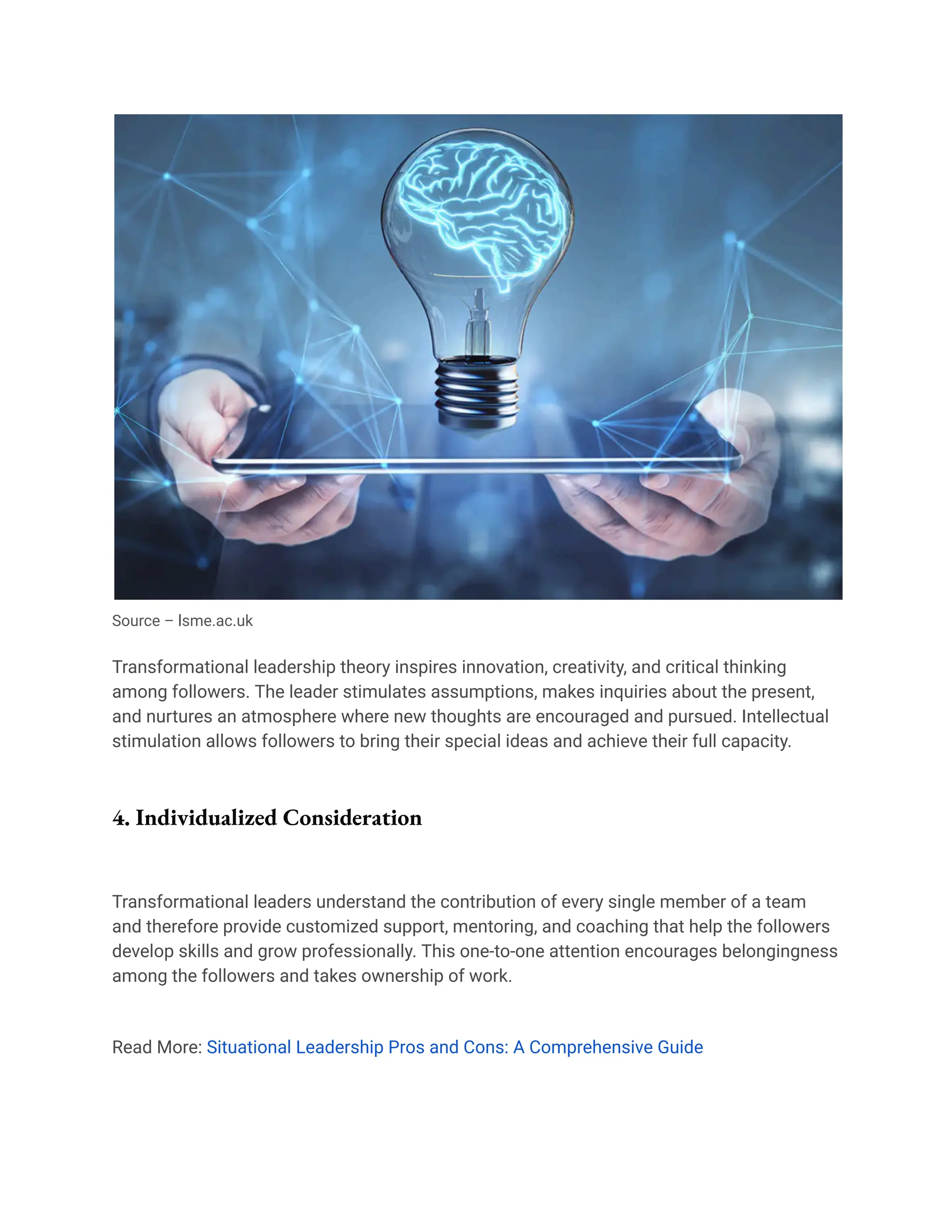 Unleashing potential a deep dive into transformational leadership