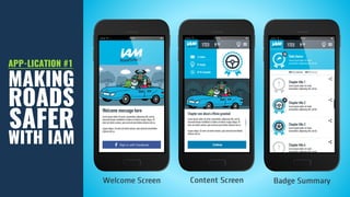 APP-LICATION #1
MAKING
ROADS
SAFER
WITH IAM
 