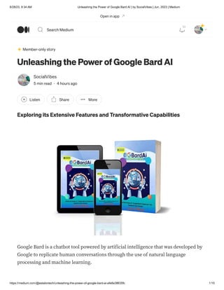 Unleashing  the Power of Google Bard Ai.pdf