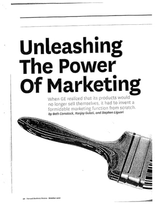 Unleashing the power of marketing