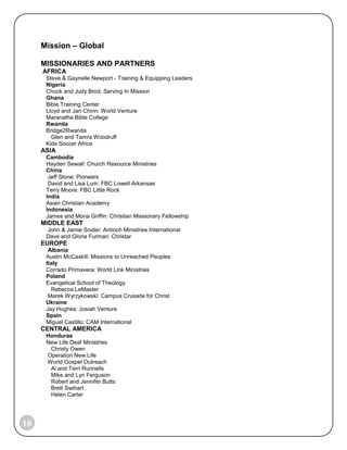 Russell Rainey and Linda Slaton continued their life-coaching work with people seeking to pursue their passion to live out their faith in service. They presented at 2 Fellowship Network conferences.