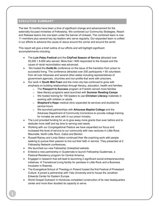  We hosted the Out4Life conference on the issue of the transition from prison to successful living. The conference attracted over 200 participants + 60 volunteers from all over Arkansas and several other states including representatives of government agencies, churches and non-profits that work with prisoners. 