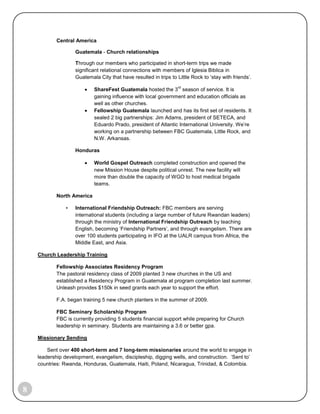 The Lord provided funding for us to give away more grants than ever before and to dedicate more staff and lay time to serving real needs. 