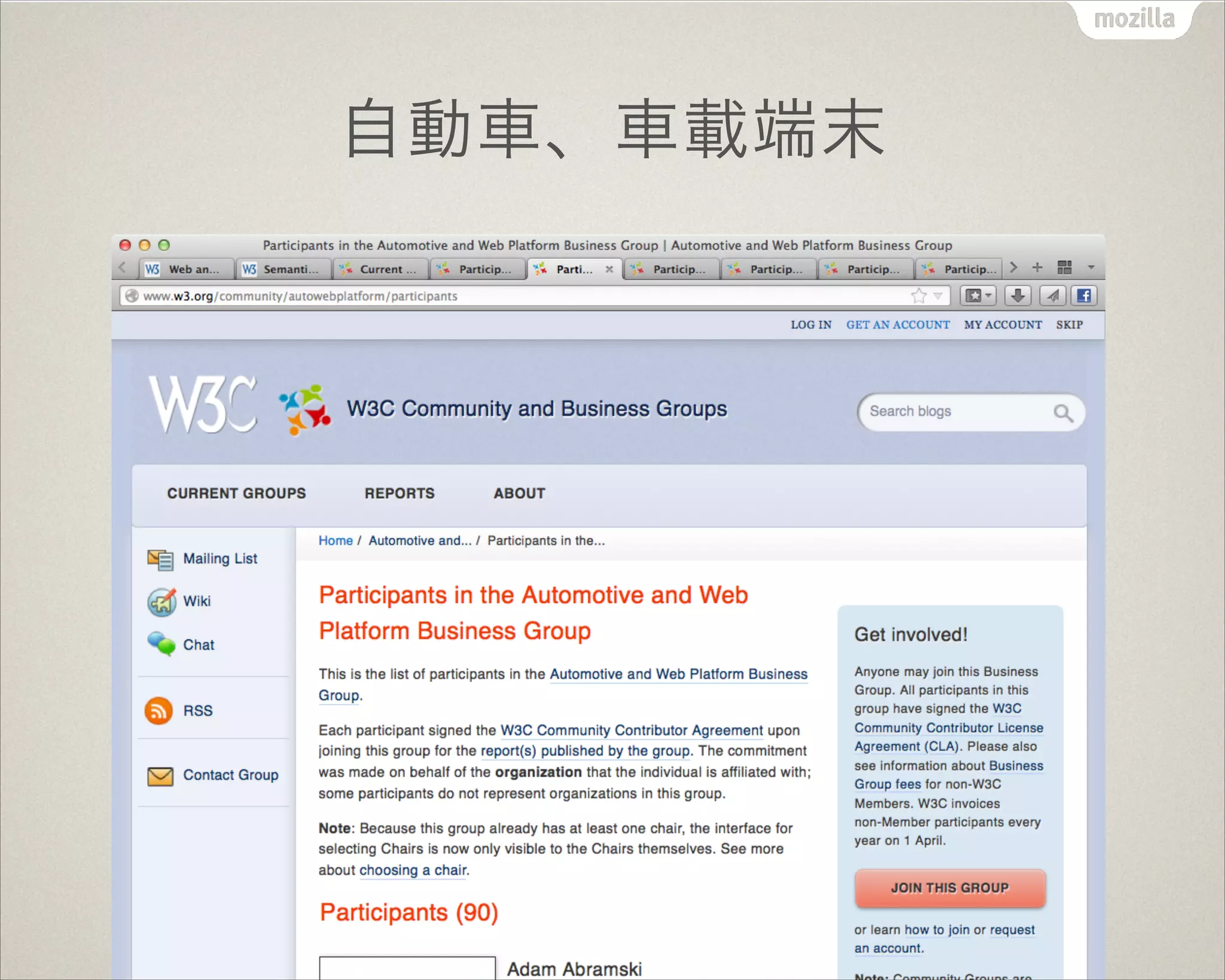 自動車、車載端末
 