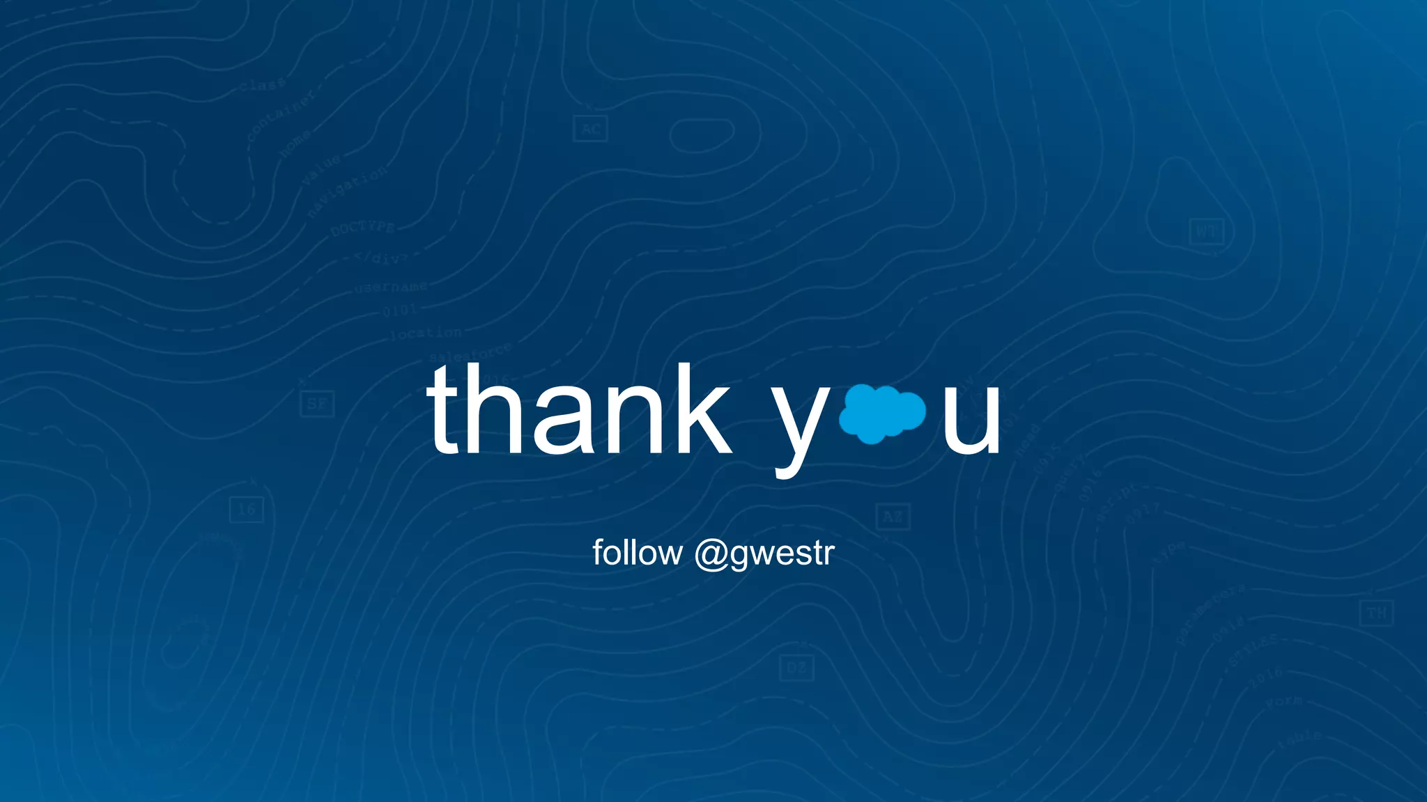 thank y u
follow @gwestr
 