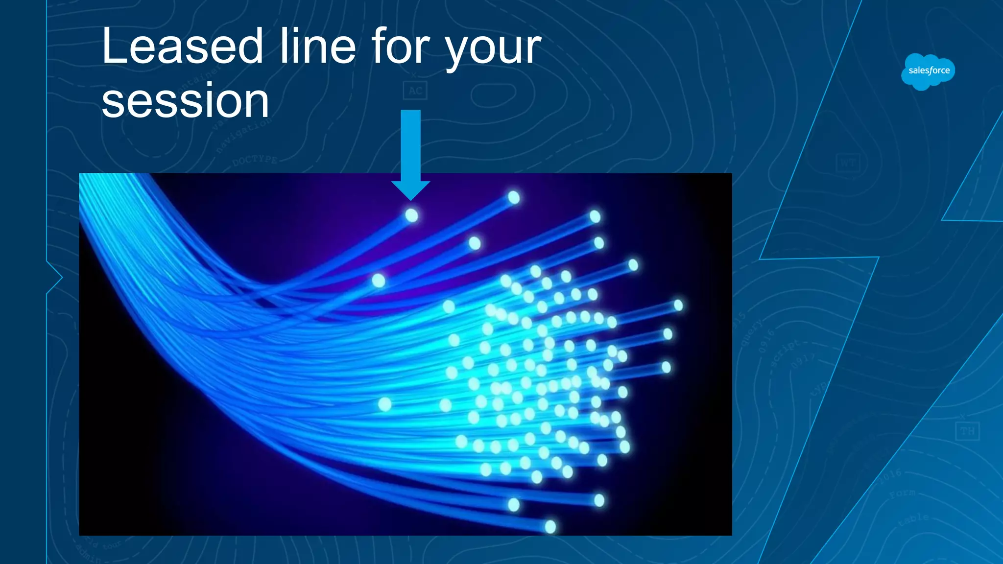 Leased line for your
session
 