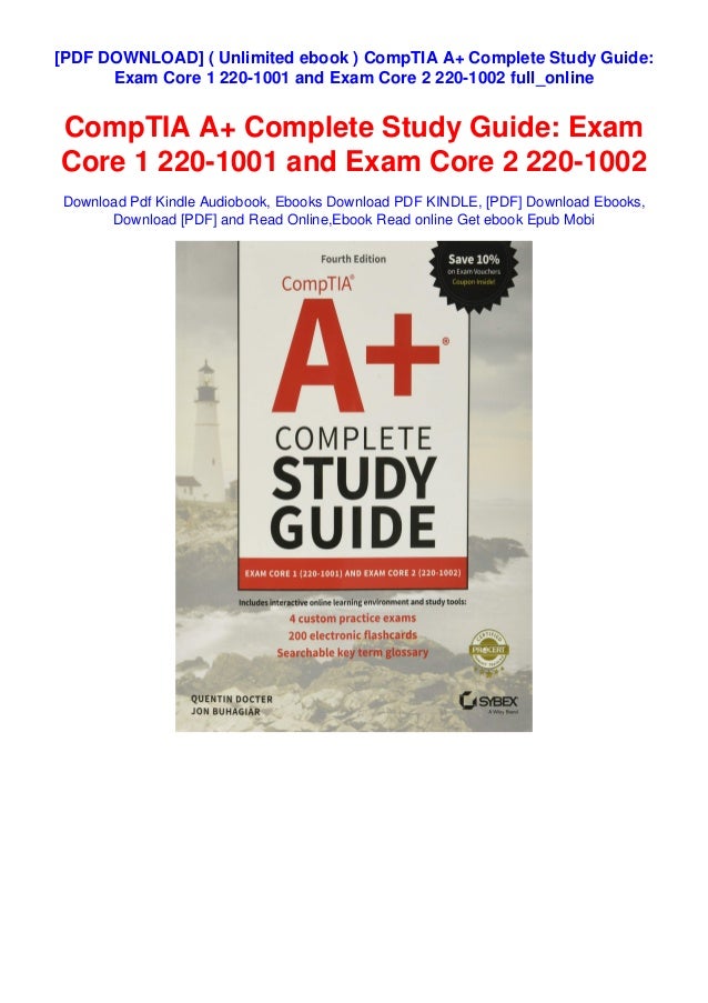 Unlimited Ebook Comptia A Complete Study Guide Exam Core 1 220