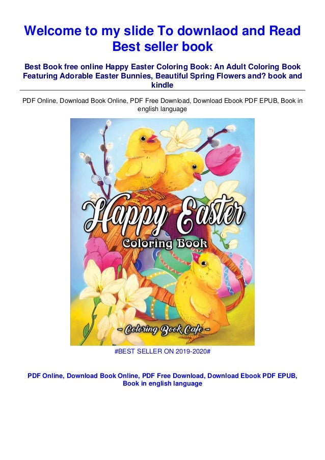 Download Unlimited Ebook Happy Easter Coloring Book An Adult Coloring