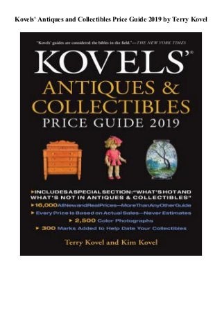 Kovels' Antiques and Collectibles Price Guide 2019 by Terry Kovel
 