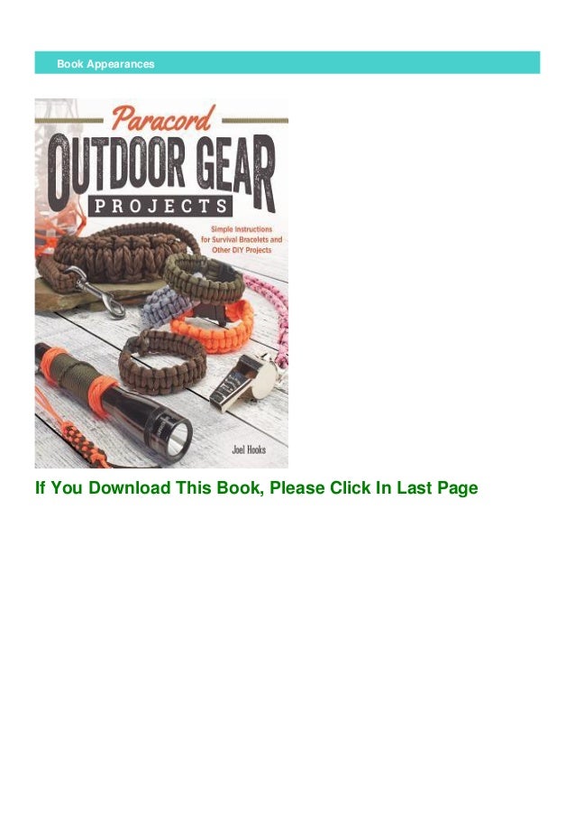 paracord outdoor gear projects