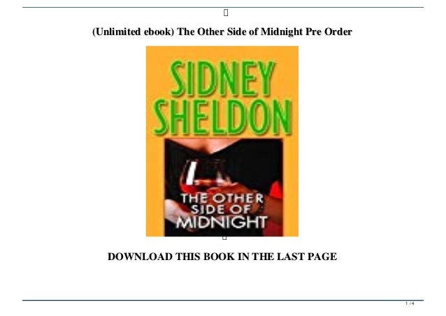Unlimited Ebook) The Other Side Of Midnight Pre Order