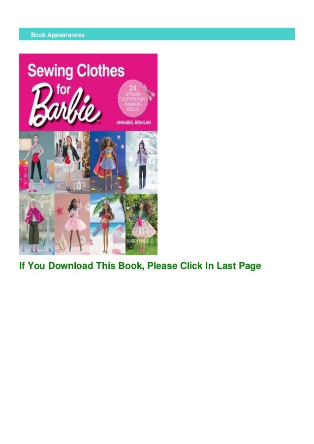 sewing clothes for barbie book