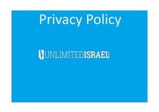 Privacy Policy
 