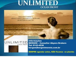 Informações
BERGEN – Consultor Abyara Brokers
Tel: 9143-4536
bergen@bergenimoveis.com.br

SEMPRE agendar antes, NÃO ficamos no plantão
 