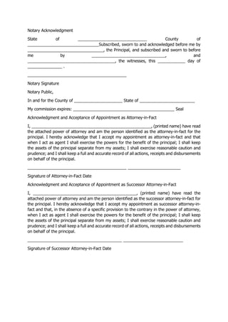 UNLIMITED POWER OF ATTORNEY | PDF